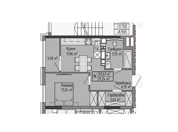 Квартира на вул. Генерала Мирона Тарнавського, 7 в Тернополі, ID 241915, фото №6