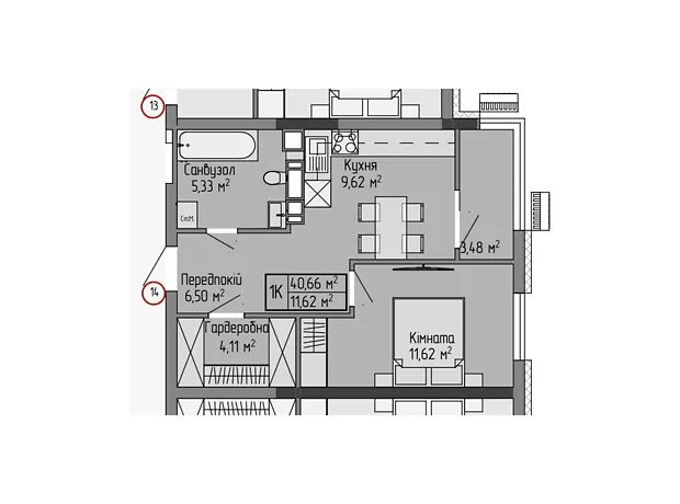 Квартира на вул. Генерала Мирона Тарнавського, 7 в Тернополі, ID 344196, фото №6