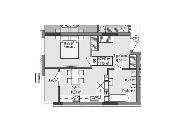 Квартира на вул. Генерала Мирона Тарнавського, 7 в Тернополі, ID 232402, фото №6