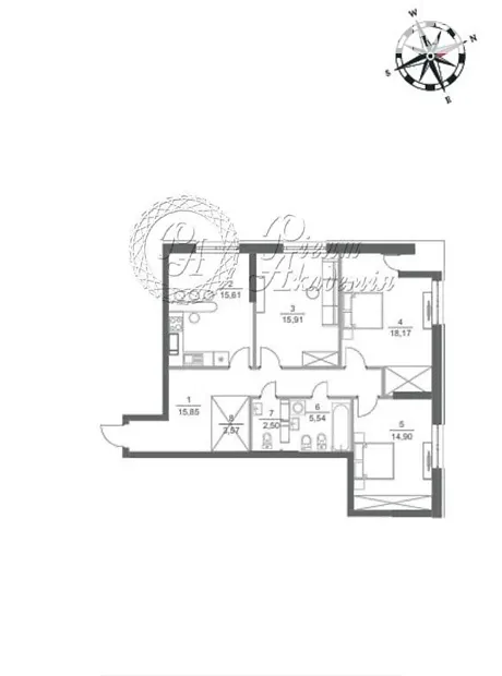 Квартира на вул. Глибочицька, 28 в Києві, ID 270715, фото №15
