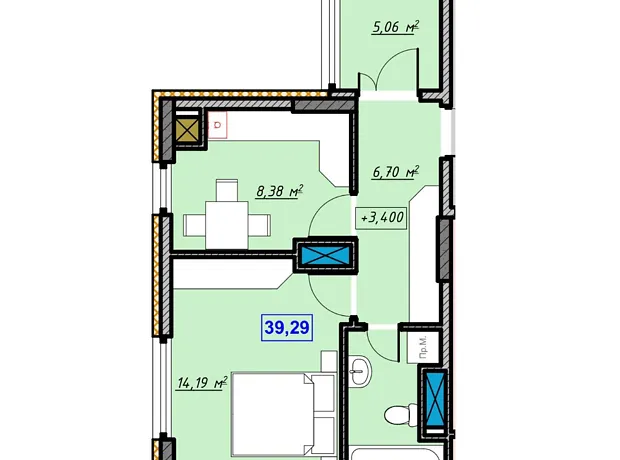 Квартира на шосе Калуське, 15 в Івано-Франківськ, ID 318376, фото №5