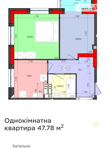 Квартира на майдан Мистецькі Ворота, 9А в Житомир, ID 220099, фото №1