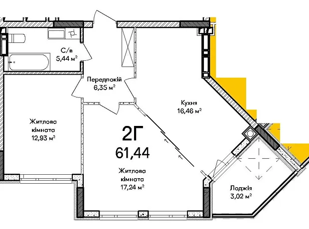 Квартира на вул. Ольги Кобилянської, 10 в Києві, ID 234053, фото №8