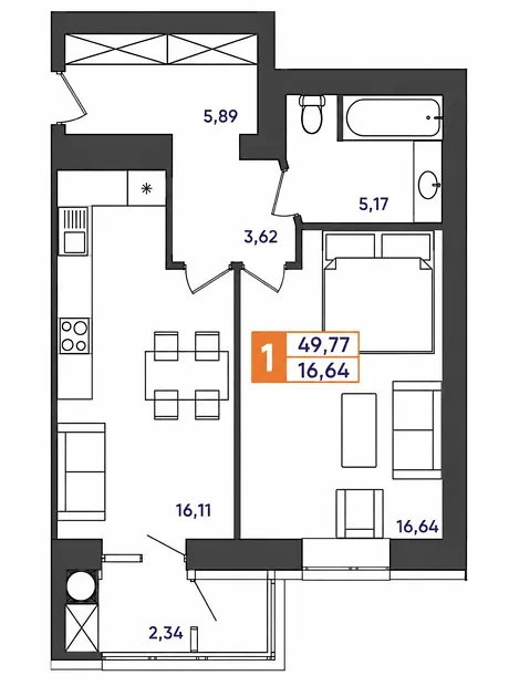 Квартира на вул. Тернопільська, 13 в Хмельницькому, ID 231546, фото №4