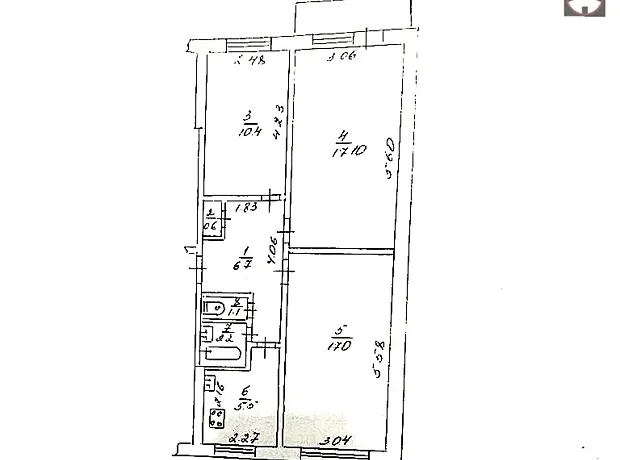 Квартира на вул. Ньютона, 123А в Харкові, ID 239941, фото №10