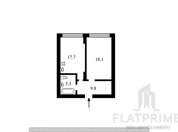 Квартира на вул. Юнацька, 1 в Києві, ID 260091, фото №14