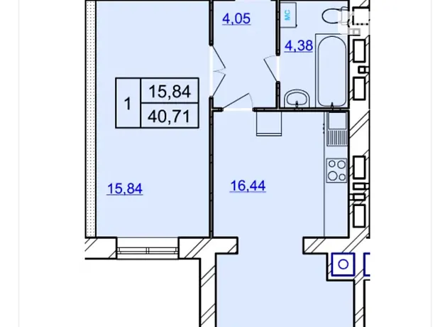 Квартира на вул. Мазура Миколи, 24 в Хмельницькому, ID 224974, фото №1