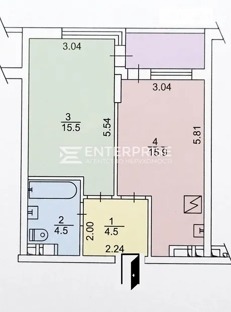 Квартира на просп. Європейського Союзу, 45Б в Києві, ID 281531, фото №11