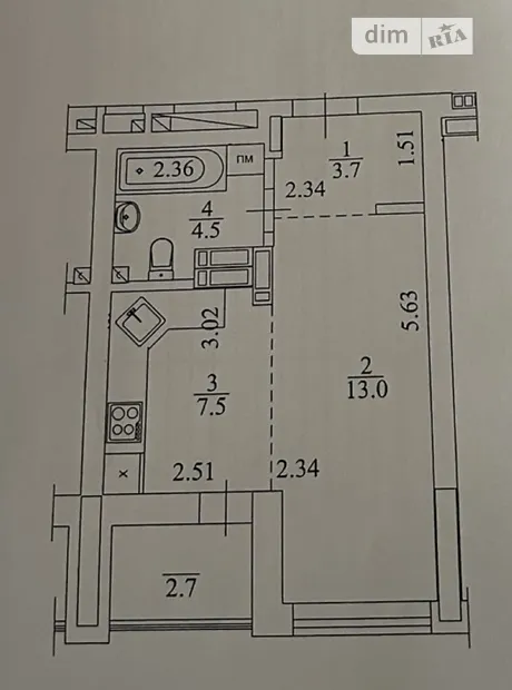 Квартира на вул. Лесі Українки, 3 в Києві, ID 238412, фото №13
