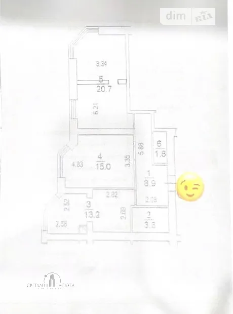 Квартира на вул. Боголюбова, 44 в Києві, ID 233482, фото №19