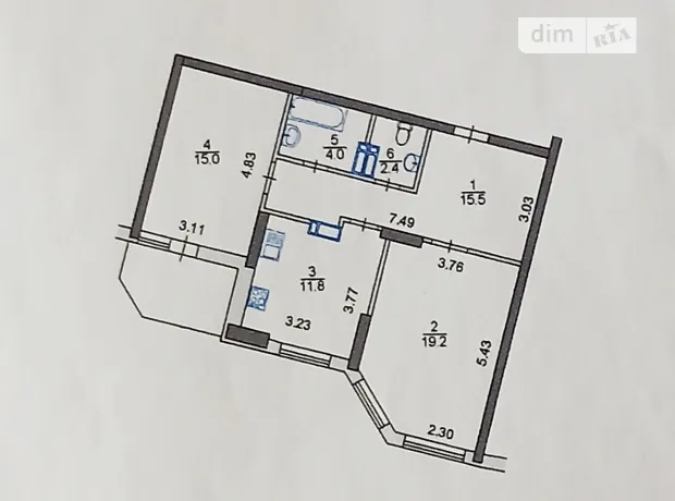 Квартира на вул. Олени Пчілки, 8 в Києві, ID 186544, фото №14