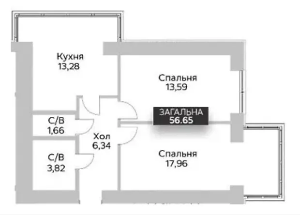 Квартира на вул. Соборна, 1 в Києві, ID 308763, фото №9