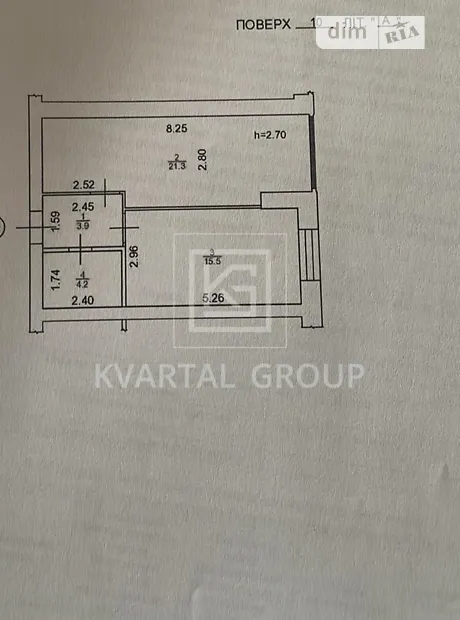 Квартира на вул. Кобилянської Ольги 1В/22 в Києві, ID 235899, фото №3