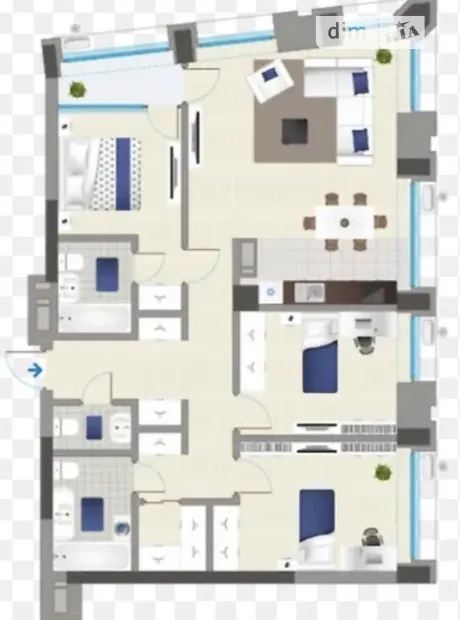 Квартира на вул. Зарічна, 2 в Києві, ID 166383, фото №3