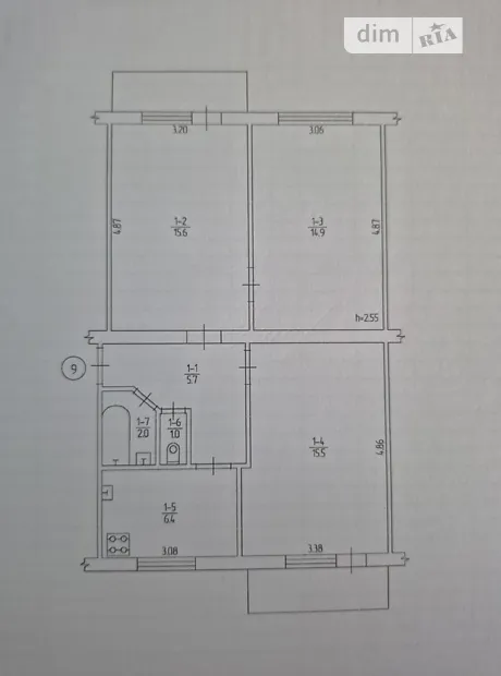Квартира на бул. Жуля Верна, 4В в Києві, ID 164930, фото №1