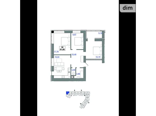Квартира на пров. Ключний, 1 в Івано-Франківську, ID 310315, фото №6