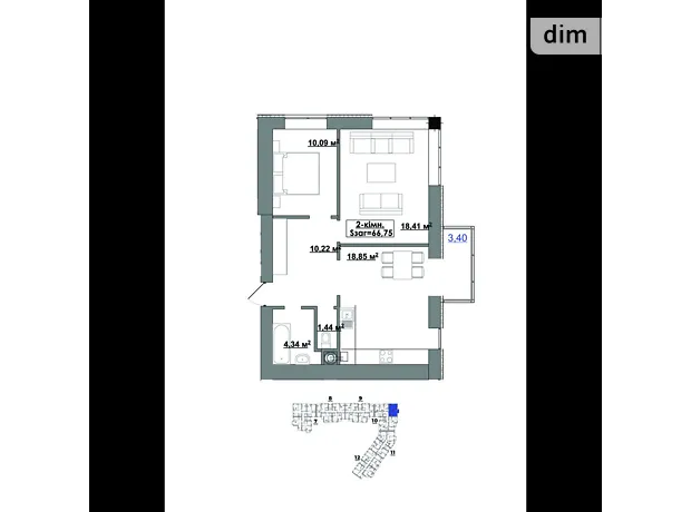 Квартира на пров. Ключний, 1 в Івано-Франківську, ID 310444, фото №6