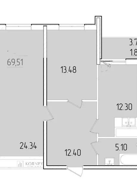 Квартира на вул. Краснова, 1В в Одесі, ID 177713, фото №2