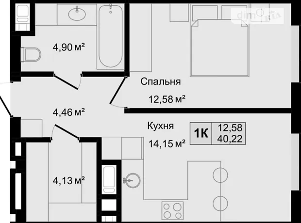Квартира на вул. м.Львів,с.Лисиничі.вул.Золота ЖК «HillTop», 14 в Львові, ID 178673, фото №2