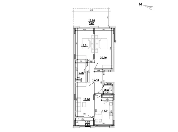 Квартира на вул. Новознесенська, 4 в Львові, ID 164921, фото №6