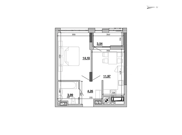 Квартира на вул. Хмельницького Богдана, 207Г в Львові, ID 167466, фото №6