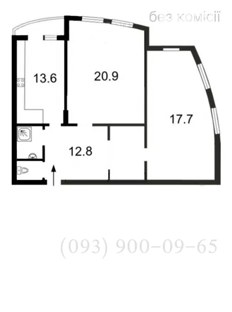 Квартира на вул. Віктора Забіли, 5 в Києві, ID 210095, фото №11