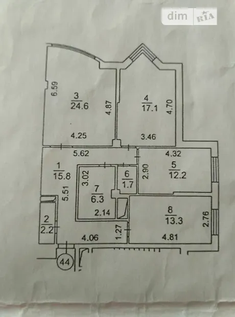 Квартира на просп. Академіка Палладіна, 20 в Києві, ID 211461, фото №13