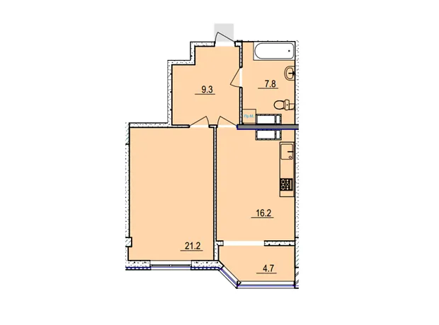 Квартира на вул. Володимира Великого 41/3 в Черкасах, ID 219737, фото №6