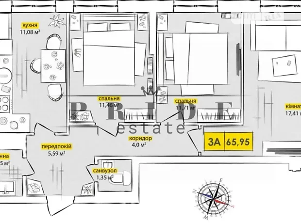 Квартира на вул. Івана Кочерги, 17А в Києві, ID 212507, фото №7