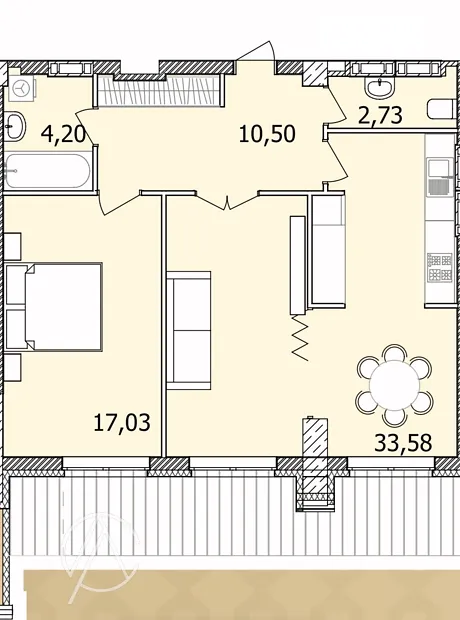 Квартира на просп. Космонавтів, 49 в Вінниці, ID 219736, фото №3