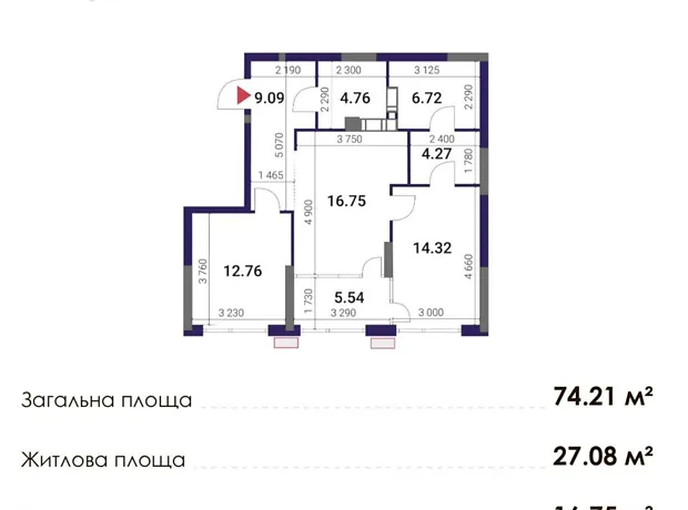 Квартира на вул. Причальна, 11 в Києві, ID 213991, фото №9