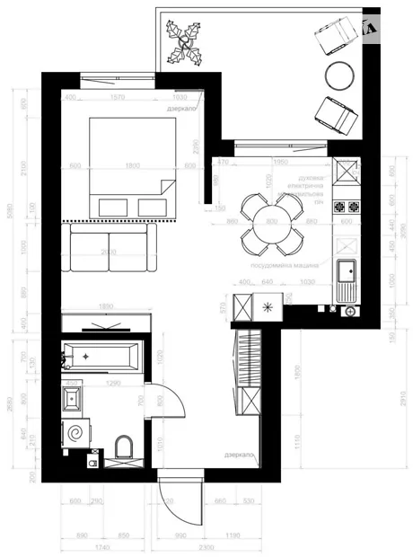 Квартира на вул. Літературна, 1В в Києві, ID 258013, фото №9