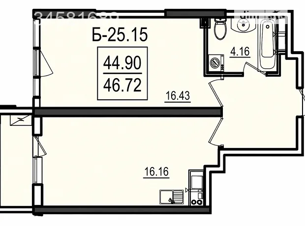 Квартира на вул. Дача Ковалевського, 5Б в Одесі, ID 214024, фото №12