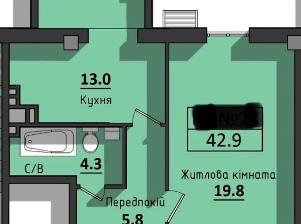 Квартира на вул. Космонавтів в Одесі, ID 217227, фото №17