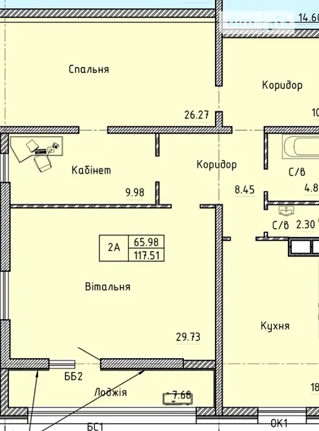 Квартира на просп. Шевченка 29/1 в Одесі, ID 260309, фото №22