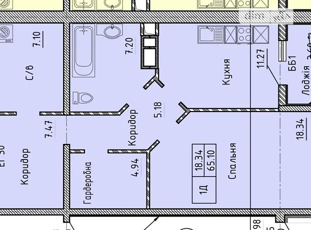 Квартира на просп. Шевченка в Одесі, ID 260002, фото №13