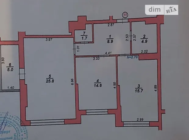 Квартира на вул. Проскурівського Підпілля, 157 в Хмельницькому, ID 245668, фото №13