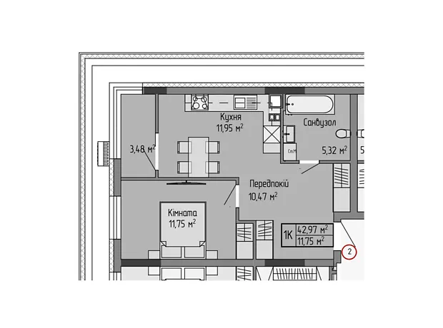 Квартира на вул. Генерала Мирона Тарнавського, 7 в Тернополі, ID 343960, фото №6