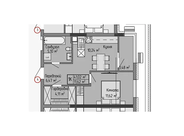Квартира на вул. Генерала Мирона Тарнавського, 7 в Тернополі, ID 242493, фото №6