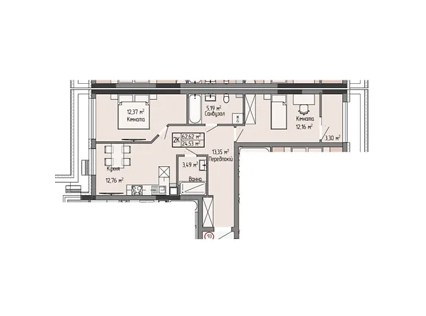 Квартира на вул. Генерала Мирона Тарнавського, 7 в Тернополі, ID 247468, фото №6