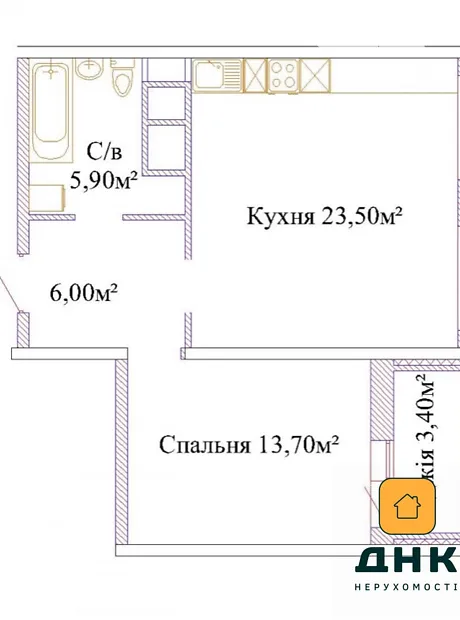 Квартира на вул. Варненська, 29 в Одесі, ID 217465, фото №10