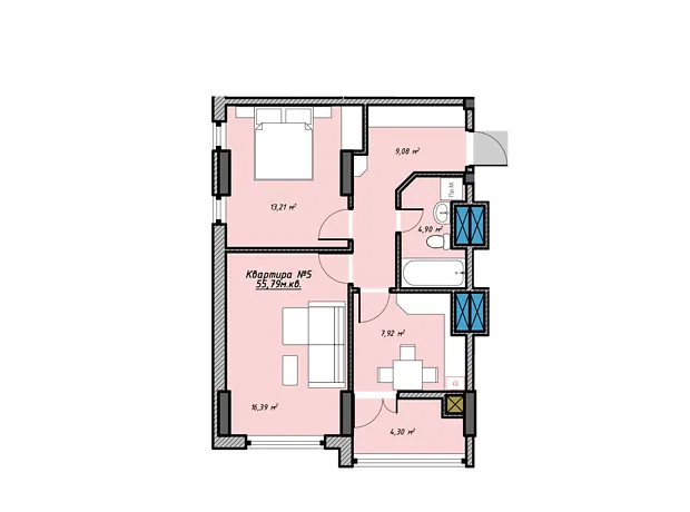 Квартира на шосе Калуське, 15 в Івано-Франківську, ID 246900, фото №6
