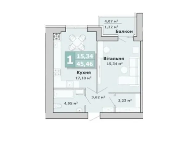 Квартира на просп. Молоді, 6Б в Луцьку, ID 231387, фото №6