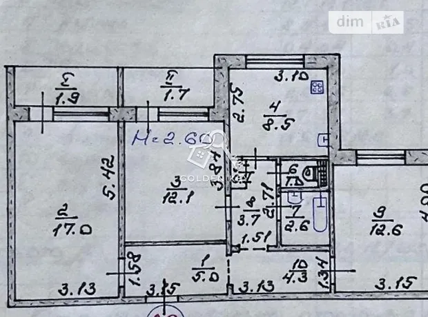 Квартира на бул. Вечірній, 10 в Кривому Розі, ID 268395, фото №23