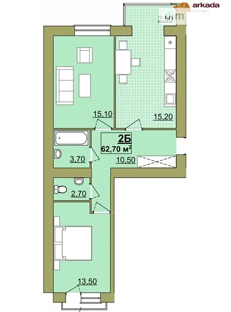 Квартира на вул. Височана, 18 в Івано-Франківську, ID 241000, фото №13