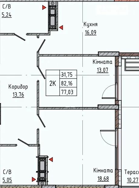 Квартира на вул. Левицького Романа в Івано-Франківську, ID 242075, фото №14