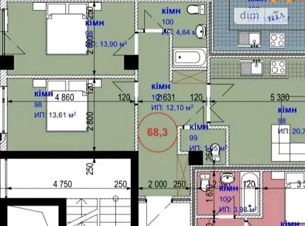 Квартира на вул. Гетьмана Івана Мазепи, 160А в Івано-Франківську, ID 246896, фото №18