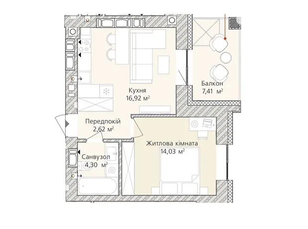 Квартира на вул. Незалежності, 116 в Києві, ID 233069, фото №5