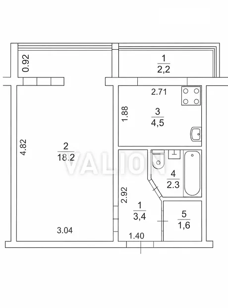 Квартира на вул. Копилівська, 21 в Києві, ID 244831, фото №12