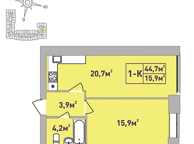 Квартира на вул. Соборна 122/2 в Києві, ID 248821, фото №2